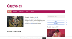 Desktop Screenshot of cautivo.es